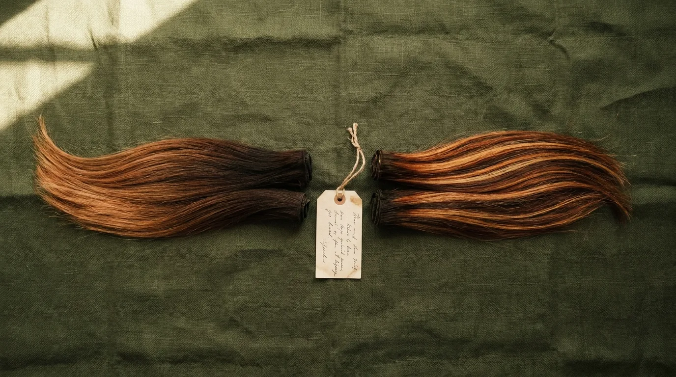 Comparativa de dos mechones: balayage gradiente vs mechas californianas contrastadas